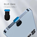 Miniatyrbild 1 av 6: iphone Tillbehör Dammskydd för Usb Dammskydd iphone 14 pro max Tillbehör Usb c Dammskydd Typ c Dammskydd Charm Kapsel iphone Blue(2pcs)