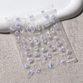 Miniatyrbild 1 av 6: 1 st 5D Japanska Kawaii Fjärils Nagelstickers Lyx Glitter Skal Aurora Nagelkonst Dekorationer Dekaler DIY Manikyr Slider Folie M359