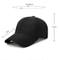 Miniatyrbild 6 av 6: 2023 Ny Sommar Herr Dam Snapback Snabbtorkande Mesh Basebollkeps Solhatt Ben Andningsbara Hattar Justerbar utomhushatt LIGHT GRAY Adjustable