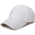 Miniatyrbild 1 av 6: 2023 Ny Sommar Herr Dam Snapback Snabbtorkande Mesh Basebollkeps Solhatt Ben Andningsbara Hattar Justerbar utomhushatt WHITE Adjustable