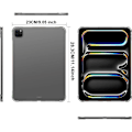 Miniatyrbild 2 av 6: Clear Tablet Skyddsfodral För Apple iPad Pro 11 (M4) 2024 A2836 A2837 A3006 Transparent Mjuk TPU Silikon Slim Airbags Skal Transparent iPad Pro 11 2024