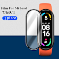 Miniatyrbild 1 av 5: Skärmskydd i glas för Mi band 9 8 7 6 5 armband SmartWatch Tillbehör Miband5 miband6 för Xiaomi Mi band 4 5 6 7 film 1 pc mi band 6