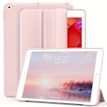 Miniatyrbild 1 av 6: För Apple iPad 10.2 2019 2020 2021 7:e 8:e 9:e generationen magnetiskt flip smart fodral, trefaldigt stativ, stötsäkert mjukt silikonskal Pink iPad 10.2