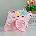 Miniatyrbild 5 av 5: Barn Stativ Fodral för Samsung Galaxy Tab S6 A7 Lite A8 A9 Plus 8.7 11 tum Tecknad Enhörning Silikon Tablet Skyddsfodral JMDJS-SP Tab A9 Plus 11 inch