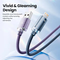 Miniatyrbild 3 av 6: Toocki USB-kabel för iPhone 14 13 12 Pro Max 2.4A Snabbladdning Lightning-kabel Datakabel för iPhone 8 7 6 5 Plus AirPods Grey 2m