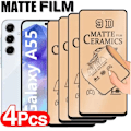 Miniatyrbild 1 av 6: 4 st Matt Keramisk Film för Samsung A55 A16 A35 A15 A54 A34 A14 A24 Skärmskydd för Samsung A53 A13 A33 A52S A56 Mjuk Film A53 5G 4 Pieces