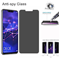 Miniatyrbild 6 av 6: Anti-spion Skyddsglas Härdat Glas för Huawei P20 P40 Lite E 5G P30 Pro Sekretess Skärmskydd för Huawei P10 Plus filmer glas P20