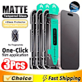 Miniatyrbild 1 av 6: 3-pack Oleofobisk Beläggning Dammtät Enkel Installation Matt Skärmskydd För iPhone 16 14 13 12 11 15 Pro Max Plus XS XR Glas For iPhone XR 3Pcs Matte Glass