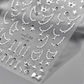 Miniatyrbild 1 av 6: 1 st 5D Japanska Kawaii Fjärils Nagelstickers Lyx Glitter Skal Aurora Nagelkonst Dekorationer Dekaler DIY Manikyr Slider Folie 1pcs MS392-Y