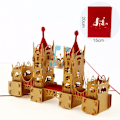 Miniatyrbild 6 av 6: Pop UP 3D Födelsedagskort Världsattraktioner Kort Affärsinbjudan Pojke Gåva Hälsning Turistvykort för Pojkvän Pappa Present Eiffel Tower