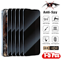 Miniatyrbild 1 av 6: 1-5 st Anti-Spy Härdat Glas För iPhone 16 14 13 11 15Pro Max Mini 7 8 Plus Sekretess Skärmskydd för iPhone 15 X XR XS MAX For iphone XR 2PCS Privacy Glass