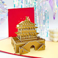 Miniatyrbild 1 av 6: Pop UP 3D Födelsedagskort Världsattraktioner Kort Affärsinbjudan Pojke Gåva Hälsning Turistvykort för Pojkvän Pappa Present Bell Tower