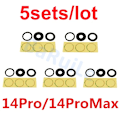 Miniatyrbild 1 av 3: BaRuiLe 5-pack Bakre Kameralins Glas för iPhone 15 Pro Max 14 Plus 13 MINI 12 11 XR XS XSMax X 6 7P 8 lins med Självhäftande 5x 14Pro 14PM