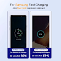 Miniatyrbild 3 av 6: Original PD 25W Supersnabbladdare För Samsung Galaxy S21 S22 S23 S24 Ultra A54 A53 A34 USB Typ C Datakabel 2M Laddare Adapter EU Black 2 IN 1
