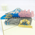 Miniatyrbild 1 av 6: Pop UP 3D Födelsedagskort Världsattraktioner Kort Affärsinbjudan Pojke Gåva Hälsning Turistvykort för Pojkvän Pappa Present Mount Fuji