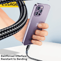 Miniatyrbild 5 av 6: Essager USB C-kabel för iPhone 14 13 12 11 Pro Max Xs 8 Plus iPad Macbook Sladd 29W PD Snabbladdning Typ C till Lightning Datakabel Black 27W 3m