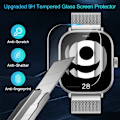 Miniatyrbild 4 av 6: Skärmskydd Härdat Glas för Xiaomi Redmi Watch 5 Active Smartklocka Anti-Repa för Mi Redmi Watch 5 4 Skyddsfilm 4-Pcs Redmi Watch 5 Active