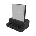 Miniatyrbild 5 av 9: Raidsonic, Icy Box, IB-2914MSCL-C31 Docknings- och kloningsstation för M.2 NVMe SSD & 2,5''/3,5'' SATA SSD/HDD