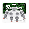 Miniatyrbilde 2 av 2: Set med 2 produkter. WHITE LINE SOLID 4-veis manifold med 1 "eller 3/4" kranventiler