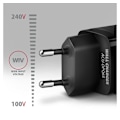 Miniatyrbillede 3 af 10: AXAGON, GaN vægoplader 3x port (USB-A + 2x USB-C), 65W, ACU-DPQ65
