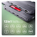 Miniatyrbillede 2 af 9: AXAGON, USB-C 10 Gbps GEN2COMBO 12in1 Hub, HMC-12GM2