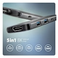 Miniatyrbild 2 av 6: AXAGON, USB-C 5 Gbps 5in1 8K Hub, HMC-5H8K