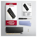 Miniatyrbilde 6 av 7: AXAGON, PCI-Express x16-adapter med kjøler for tilkobling av en NVMe M.2 SSD-stasjon til en datamaskin, PCEM2-XS