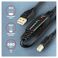 Miniatyrbilde 2 av 6: AXAGON, USB Type A - USB Type B, USB repeaterkabel, 10 m, ADR-210B