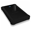 Pikkukuva 5 / 9: Raidsonic, 2,5" ICY BOX, IB-233U3-B Ulkoinen kotelo 2,5" SATA HDD/SSD:lle USB 3.0 -liitännällä ja silikonisuojakotelolla