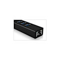 Pikkukuva 4 / 6: Raidsonic, 4-porttinen keskitin, USB 3.0 Type-A, Type-C, Gigabit LAN, Icy Box IB-HUB1419-LAN