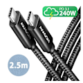 Pikkukuva 1 / 6: AXAGON, USB-C - USB-C, tiedonsiirto- ja lataus USB 480 Mbps kaapeli, 2,5 m, BUCM2-CM25AB