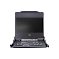 Miniatyrbild 4 av 4: Aten, 8-portars PS/2-USB VGA 17" LCD KVM-switch med Daisy-Chain-port och USB Perifer Support, CL5708M