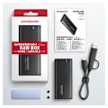 Miniatyrbild 11 av 11: AXAGON, Extern USB-C 3.2 Gen 2 metallbox för M.2 NVMe & SATA SSD-diskar, EEM2-SB2