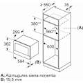 Miniatyrbillede 2 af 2: Mikroovn indbygget BFL7221B1, Bosch