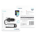 Miniatyrbilde 2 av 2: Platinet bilstrømadapter 3,4A USB-A + Lightning (45484)