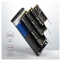 Miniatyrbilde 9 av 11: AXAGON, ekstern USB-C 3.2 Gen 2 metallboks for M.2 NVMe & SATA SSD-disker, EEM2-SG2