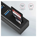 Miniatyrbilde 3 av 5: AXAGON, SuperSpeed ​​USB-A Hub og kortleser, HMA-CR3A
