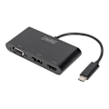 Miniatyrbilde 2 av 7: Digitus, USB-C grafikkadapter, USB-C 3-i-1 trippelskjermadapter (HDMI, DP, VGA)