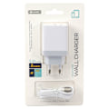 Miniatyrbillede 4 af 4: Platinet USB-oplader + kabel 2xUSB 3.4A, hvid (43723)