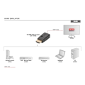 Miniatyrbilde 5 av 5: Digitus, HDMI inn til HDMI ut, HDMI EDID Emulator For Extender, Switches, Splitter, Matrix Switcher, DA-70466