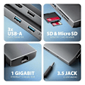 Miniatyrbilde 3 av 9: AXAGON, Multiport USB-C 5Gbps hub, HMC-8HLSA