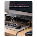 Pikkukuva 7 / 7: Raidsonic, 4-porttinen USB 3.2 Gen 2 -keskitin virtalähteellä, IB-HUB1437-CPD