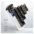 Miniatyrbillede 9 af 10: AXAGON, SuperSpeed ​​USB Micro-B - M.2 SATA SSD Ribbed Box, EEM2-SA