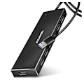 Miniatyrbillede 1 af 6: AXAGON, SuperSpeed ​​USB-A FLAT Hub, HUE-F7A