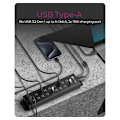 Miniatyrbillede 5 af 7: Raidsonic, 20-i-1 USB HUB med strømforsyning, tænd/sluk-knap og monteringsbeslag, IB-HUB1720-U3