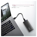 Miniatyrbilde 7 av 11: AXAGON, ekstern USB-C 3.2 Gen 2 metallboks for M.2 NVMe & SATA SSD-disker, EEM2-SB2