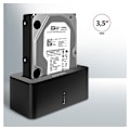 Miniatyrbillede 4 af 9: AXAGON, USB 3.0-1x SATA 6G HDD dockstation, sort, ADSA-SN