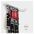 Miniatyrbillede 5 af 6: AXAGON, PCIe 2x NVMe M.2-controller, PCEM2-ND