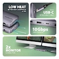 Miniatyrbillede 5 af 9: AXAGON, USB-C 10 Gbps GEN2COMBO 12in1 Hub, HMC-12GM2