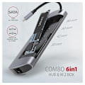 Pikkukuva 3 / 9: AXAGON, SuperSpeed ​​USB-C Combo 6in1 Hub, HMC-6M2